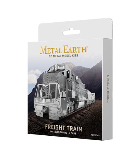 fascinations metal earth freight train box gift set|Fascinations:: Metal Earth Freight Train Set.